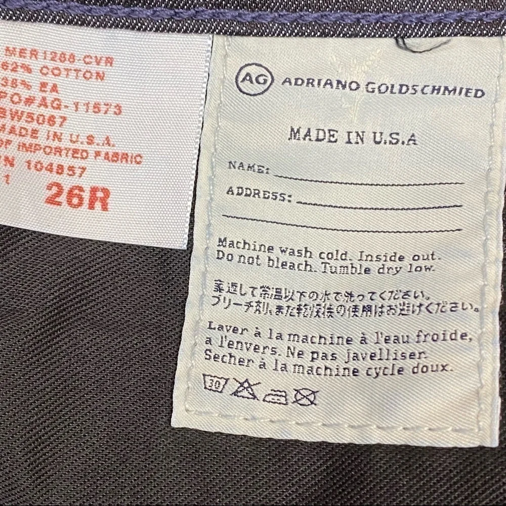 AG‎ Adriano Goldschmied The Legging Skinny Jeans Size 26 R
